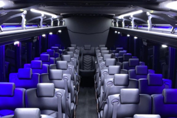 Pompano Beach Charter Bus Interior