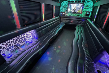 Pompano Beach Limo Bus Interior