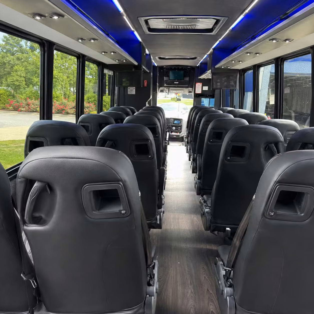 28 passenger minibus inside