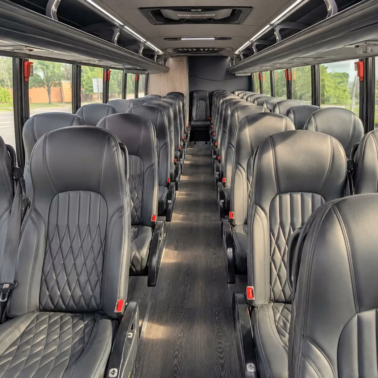 28 passenger minibus interior