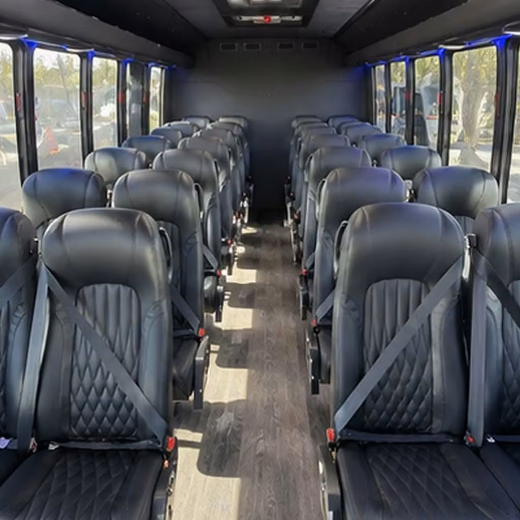 30 passenger minibus inside