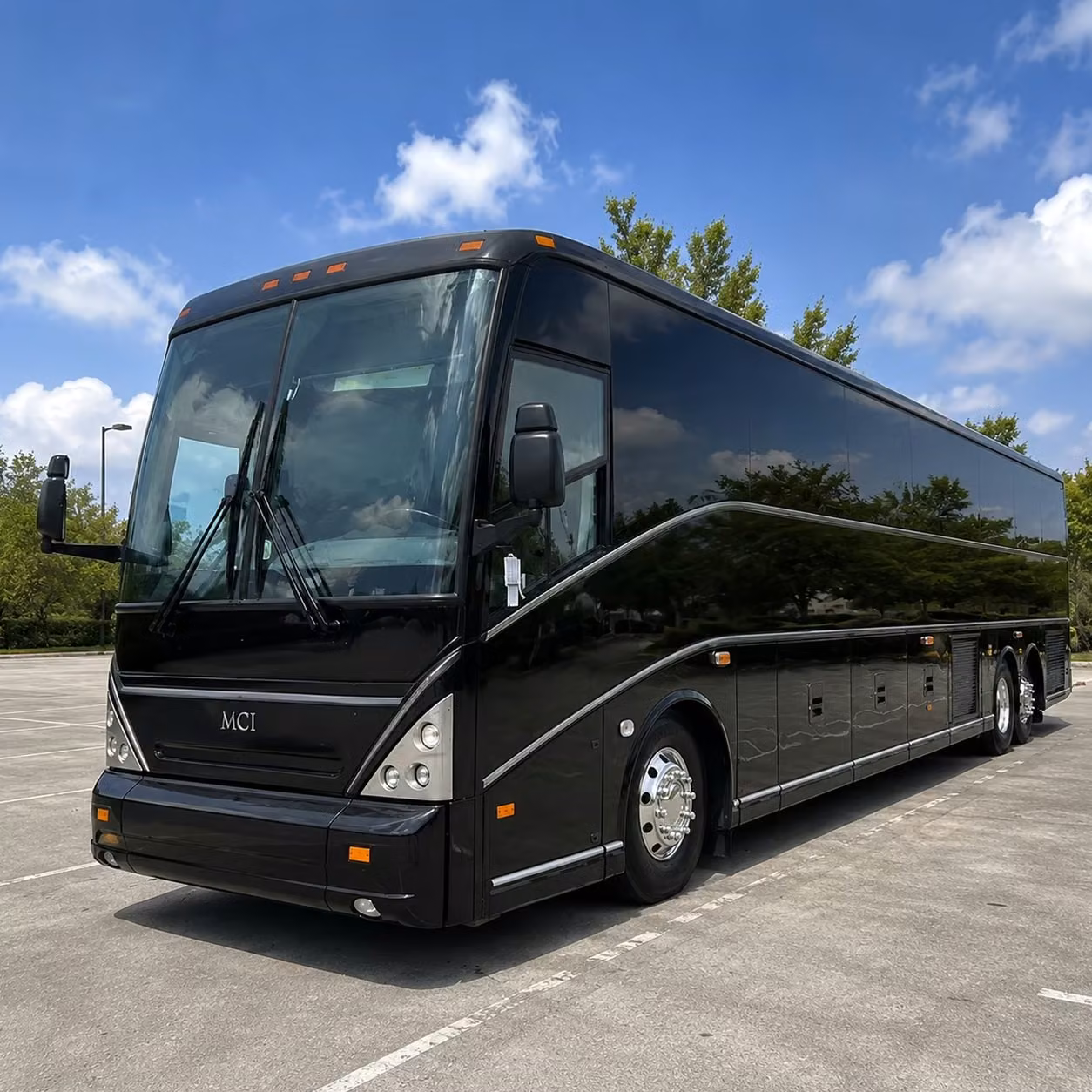pompano beach charter bus rental exterior