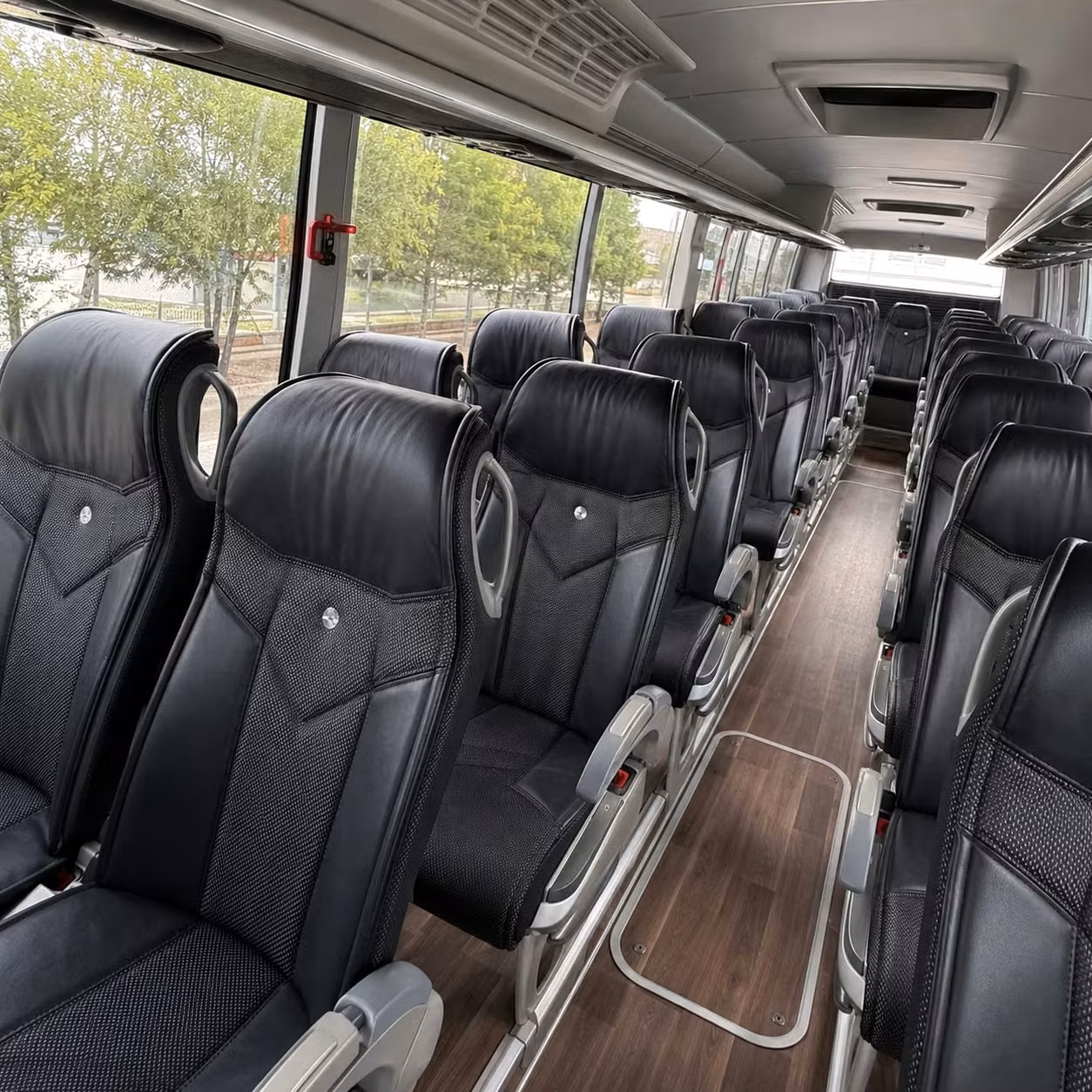 pompano beach charter bus rental inside