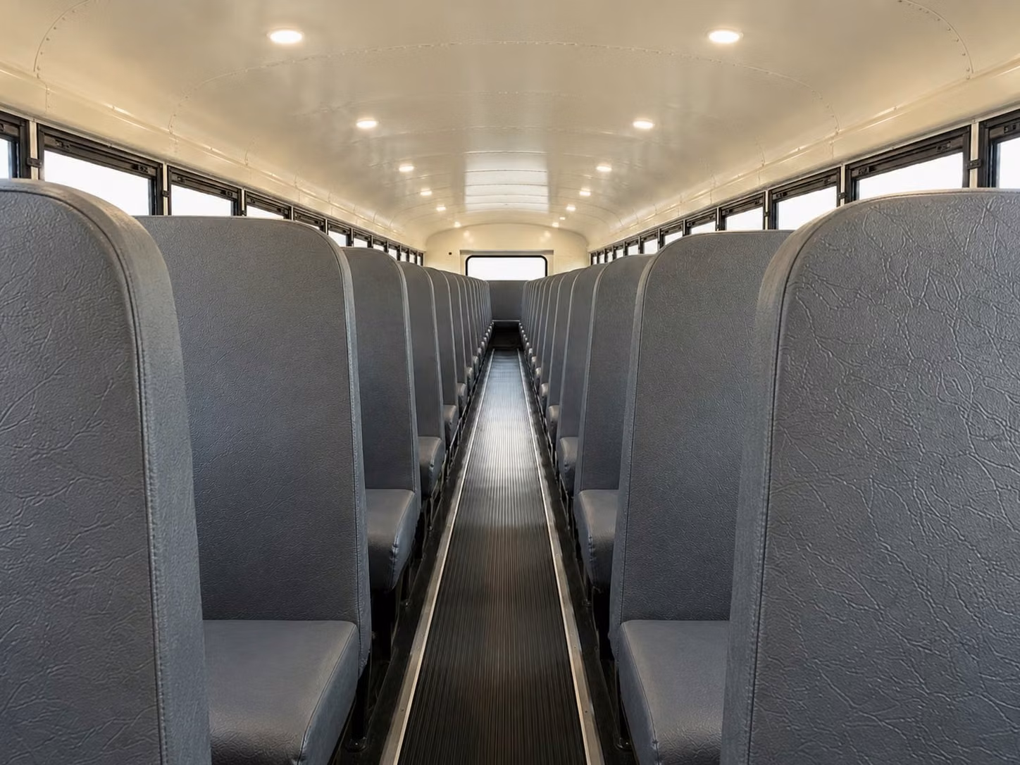 school bus inside