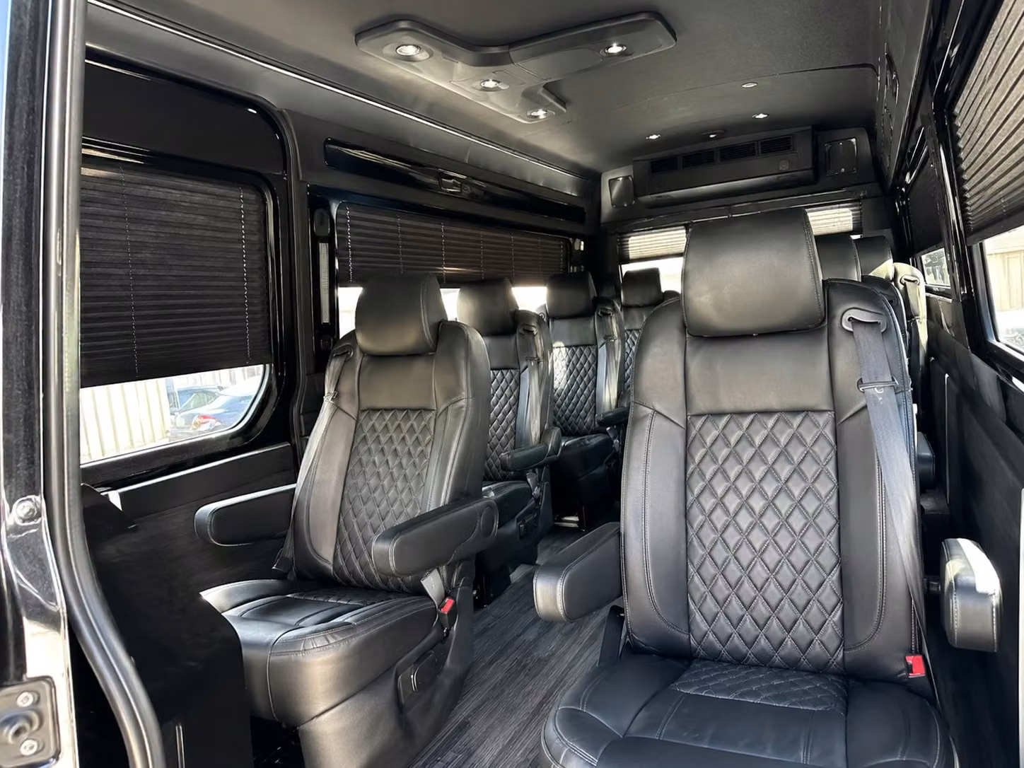 sprinter van with driver inside